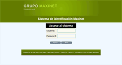 Desktop Screenshot of grupomaxinet.com